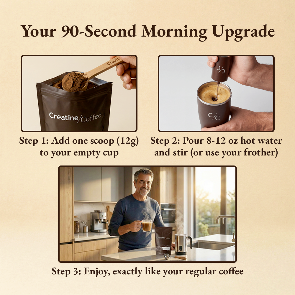 CreatineCoffee: The Coffee Upgrade for Mind & Muscle 30-Day Supply